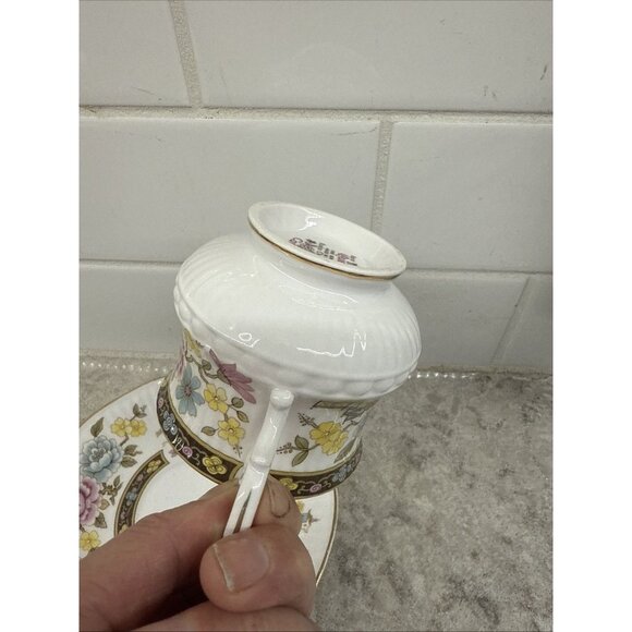 Rosina Queen's Cathay Teacup and Saucer Bone China England Excellent Condition - Picture 9 of 11